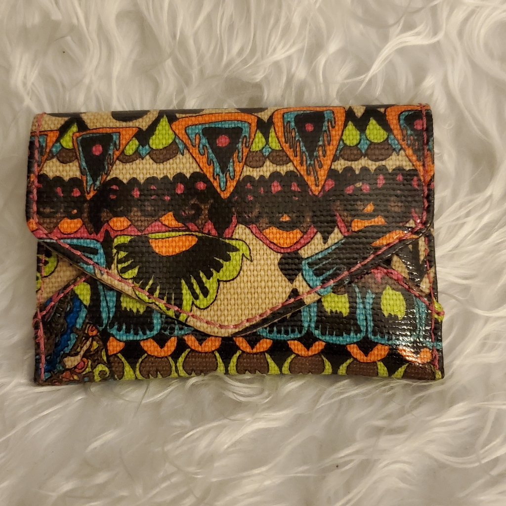 Sakroots Beautiful Mini Boho Style Credit Card Wallet
